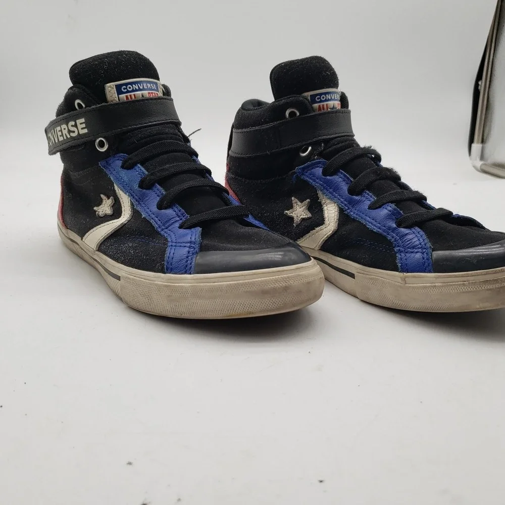 Converse‎ All Star Shoes Kids Size 4 Multicolor High Top Strap Lace Up Sneakers